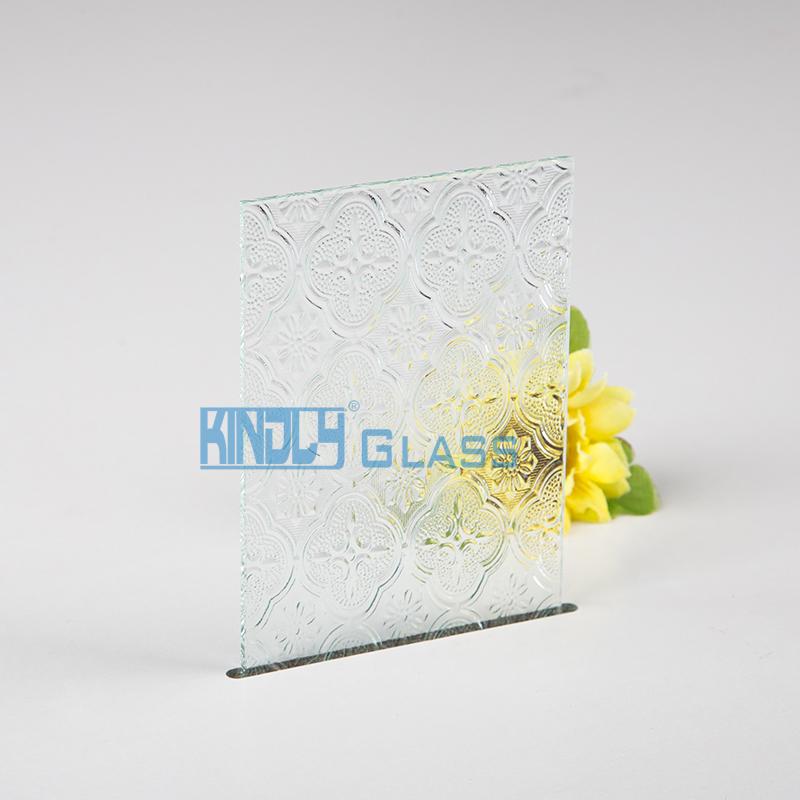 Vidrio impreso flora transparente 